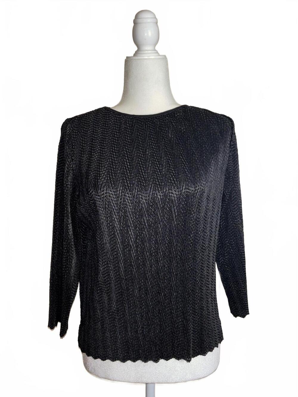 Vintage Lana Lee textured knit blouse